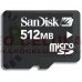 CARTÃO DE MEMÓRIA MICRO SD 512MB